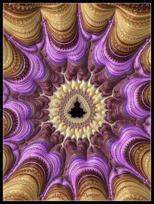 Fractal Spiral 13 - Counted Cross Stitch Patterns - Color & BW Symbols Charts