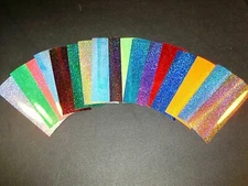 2" x 6" 10PK Flasher/Spoon Holo Super Fine Glitter Fishing Lure Tape 17 Colors