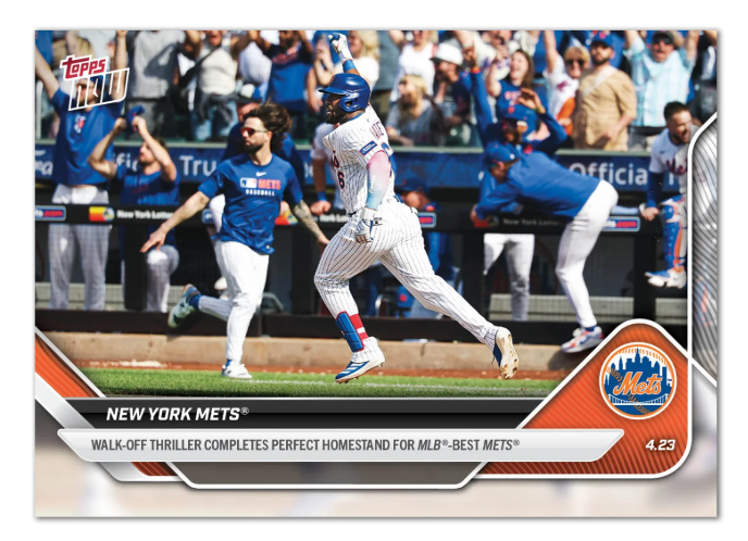 2025 Topps Now Mets #99 Alonso Walk-Off Win MLB Best Team Card Ready Now
