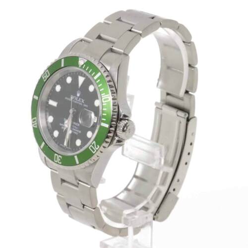 ROLEX Submariner Date 16610LV Serial Z quadrante lunetta verde da uomo 90243757 - Foto 2 di 7
