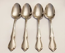  4 Oneida CHATEAU Stainless Oneidacraft Deluxe Teaspoons Free Shipping