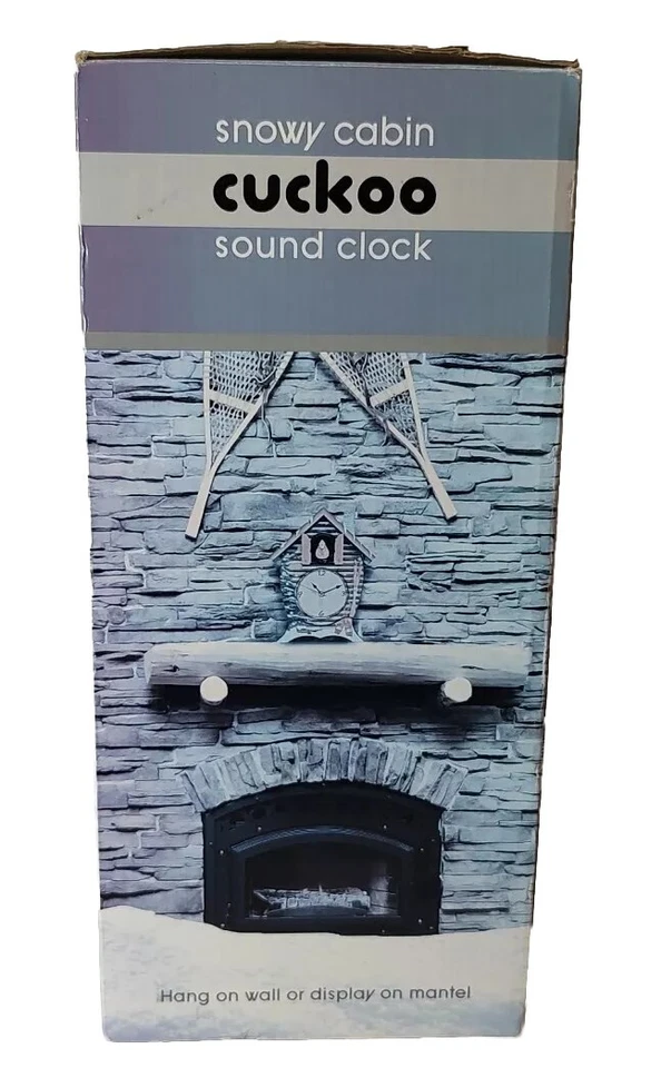 Snowy Cabin Cardinal Cuckoo Clock-Hang on Wall or Display on Mantel-New Open Box - Image 2 of 4