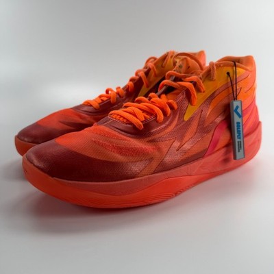 Puma LaMelo Ball MB.02 Supernova Fiery Coral Orange Mens 14 376442-01