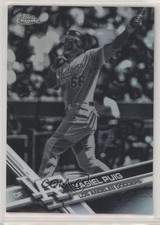 2017 Topps Chrome Negative Refractor Yasiel Puig #172 ut4