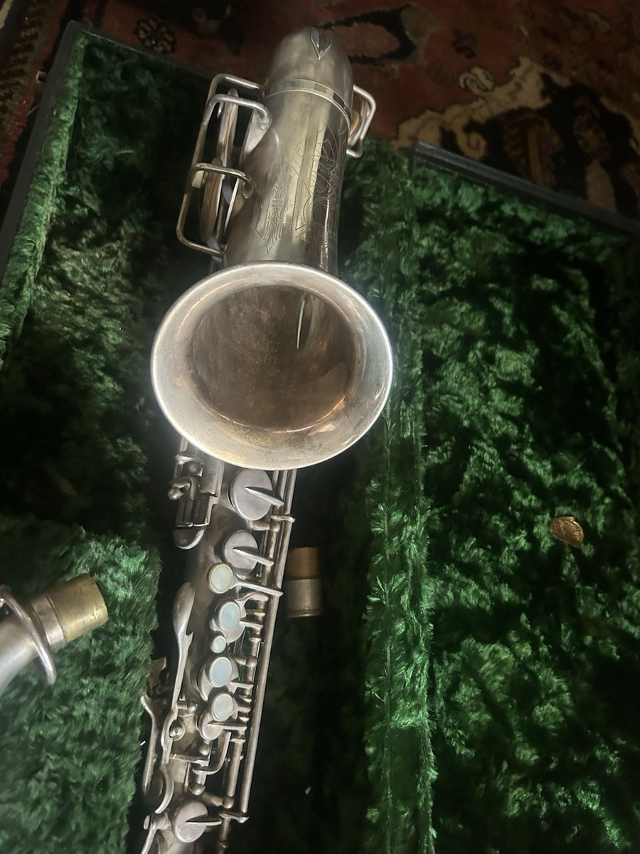 Beautiful Elkhart Indiana Satin Silver Alto Saxophone | eBay