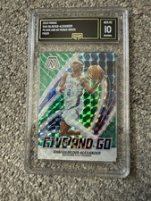 Shai Gilgeous-Alexander 24 Mosaic Give and Go GREEN #5 Parallel GMA 10 GEM MINT