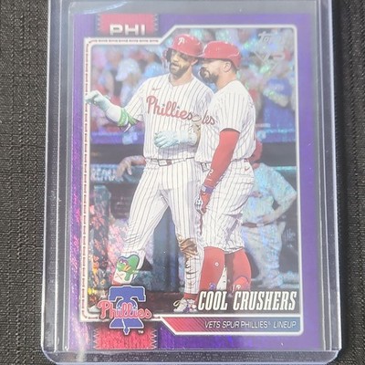 Topps 2026 Series 1 Bryce Harper Kyle Schwarber Cool Crushers #197 Purple/250