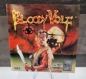 Bloody Wolf TurboGrafx 16 1990 CIB Complete Tested Turbo USA NEC Authentic Boxed