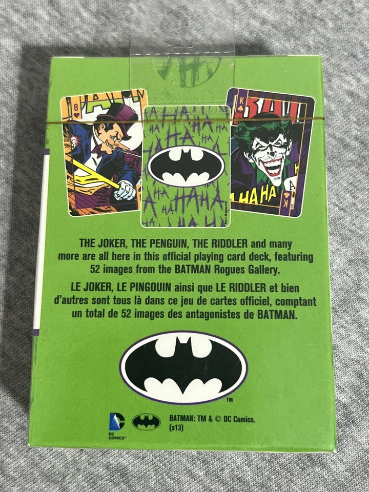 DC Comics Batman Villains Playing Cards Deck 52 Images Aquarius New Sealed Set - Image 4 of 4