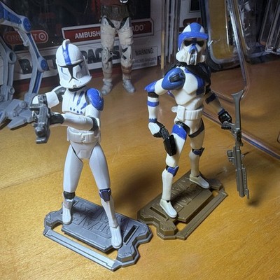 501st Clone Sergeants Kano & Boomer Star Wars TCW Hasbro 3.75 CUSTOM Action Figs