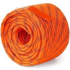 Uimoso 3/8" x 120' Arborist Tree Climbing Rope Double Braid Polyester 48-Strand