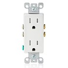 Leviton T5325-WMP 8 Pack Decora Child Safety Tamper Resistant Outlets White