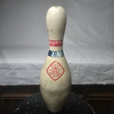 Japanese Vintage  Bravo Wooden Bowling Pin by Aichi Tokei Denki JBC Rare C1 3