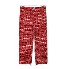 Vineyard Vines Christmas Pajama Pants Womens Size L Red Holiday Santa Comfy