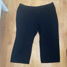 Any Wear by Catherines Women  s Black Pants Size 4X 30/32W