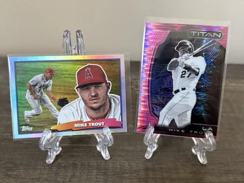 2022 Topps Panini Mike Trout (2) Card Lot #88BF-19 #20 Los Angeles Angels