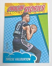 Tyrese Haliburton 2024-25 Panini Origins #23 Origin Stories Turquoise /25 KG