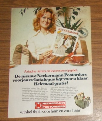 Rare Advertising NECKERMANN POSTORDERS Mail Order Catalog Netherlands 1977