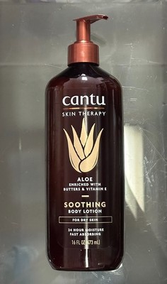 Cantu SKIN THERAPY ~ Aloe Enriched Butter Vitamin E SOOTHING BODY LOTION 473ml