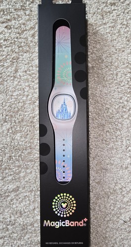 NEU 2025 Disney Magic Band Plus + Cinderella’s Castle Feuerwerk Pastell UNLINKED - Bild 1 von 1