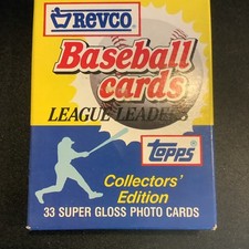 Topps 1988 Revco League Leaders - 33 Super Gloss Photo Baseball Cards
