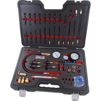 Kompressionstester KFZ Zylinder Leckage Tester Kit mit Dual Gauge