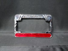 Harley Davidson Motorcycle Oem Script Chrome License Plate Frame