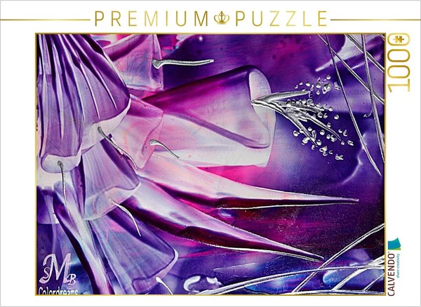 Calvendo Puzzle Flower Candle | 1000 Pieces, Finished Size 25.2 × 18.9 In (64 ×-image