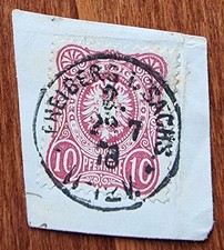Mi.Nr. 33  entwertet FREIBERG i. SACHS. auf Briefst&uuml;ck