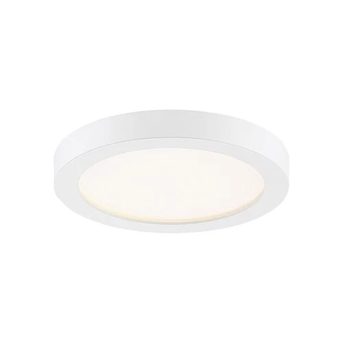 Quoizel OST1708 Outskirts 8"W LED Flush Mount Ceiling Fixture - Nickel - Picture 9 of 12