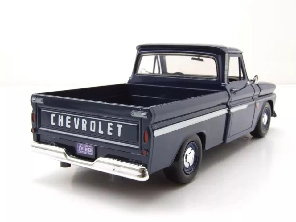 MOTOR MAX - CHEVROLET C-10 Fleetside pickup 1966 Azul Noche - 1/24 - MMX73355... - Imagen 2 de 4