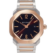 Bvlgari Octo OC41BSPGD Pink Gold Stainless Steel 41.0mm Brown Dial YKW557