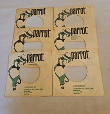 45 RPM 7" RECORD SLEEVES CO. SLEEVE 6 PACK SEE PHOTOS Parrot Records SLV330 