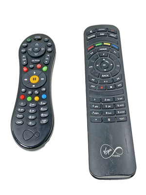 2 Original Virgin TV Fernbedienungen für Virgin Media Box