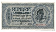 100 Karbowanez 1942 Ro. 597a  (1-) AUNC