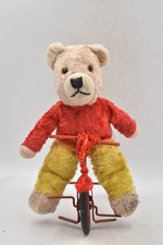 Vintage 1950s Chiltern Rupert Bear on Tricycle  Collectible Teddy Bear