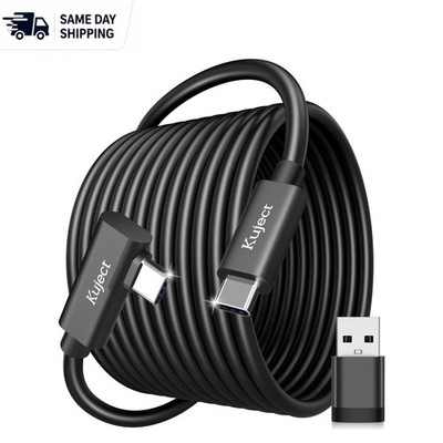 16FT USB 3.0 Link Cable for High-Speed VR Gaming with Quest & Pico Headsets