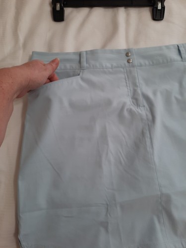 Jupe de golf femme Adidas taille 16 bébé bleu poches rayures réfléchissantes - Photo 3/12