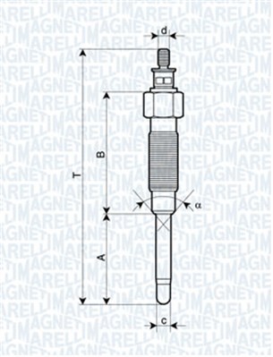MAGNETI MARELLI-OE 062900065304 Glow Plug for TOYOTA