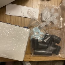 Glass Essential Oil Bottles Blue 10ml Roll On, x8  Labels, tools NEW