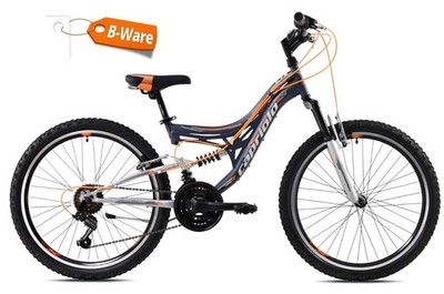 24 Zoll Mountainbike Capriolo CTX240  FS, Shimano 18G - grau orange, B-WARE