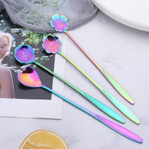 8 Stücke Blumen Set, 2 Verschiedene Größen Von Bunten Edelstahl Tee 9901 - Bild 3 von 10