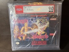 Magic Sword Super Nintendo SNES Game Complete In Box CIB PSA 9.0