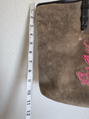 Bolso de mano Juicy Couture de terciopelo negro estilo Y2k vintage - Imagen 15 de 19