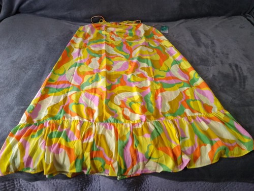 True Destinations Resort Wear Dress Coverup NWT Size M Maxi Dress Multi Color - Picture 1 of 18