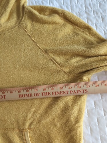 Outerknown Mens High Tide Terry Cloth Hoodie Sweatshirt Yellow Size XL Surf - Bild 3 von 4