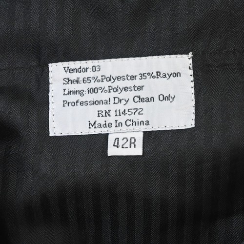 Vinci 48R 40x30 Silver Night Skyline Mens Jacket Pants Suit - Picture 10 of 12