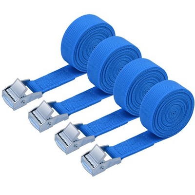 Spanngurte, 4er Pack Schwerlast Spanngurte, 2M verstellbare Cargo Gurte 