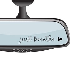 Drive Safe I Love You Rearview Mirror Decal, Cute Car Sticker for Interior Windo