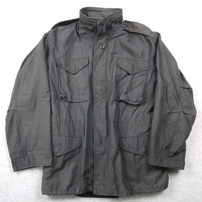 M65 Jacket Mens M Black Coat Cold Weather Field US Military Propper Vintage 90s
